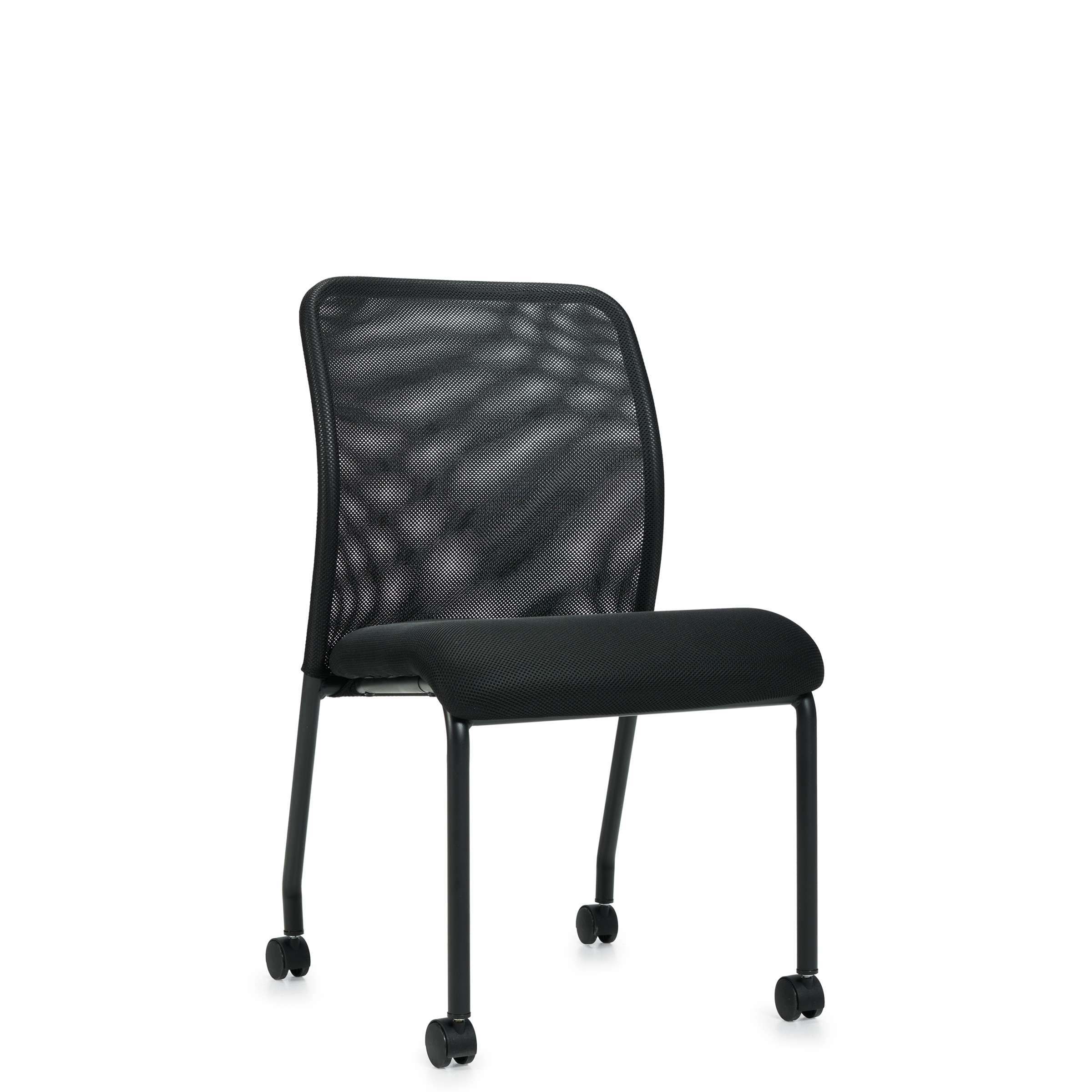 Armless Mesh Back Guest w/ Casters