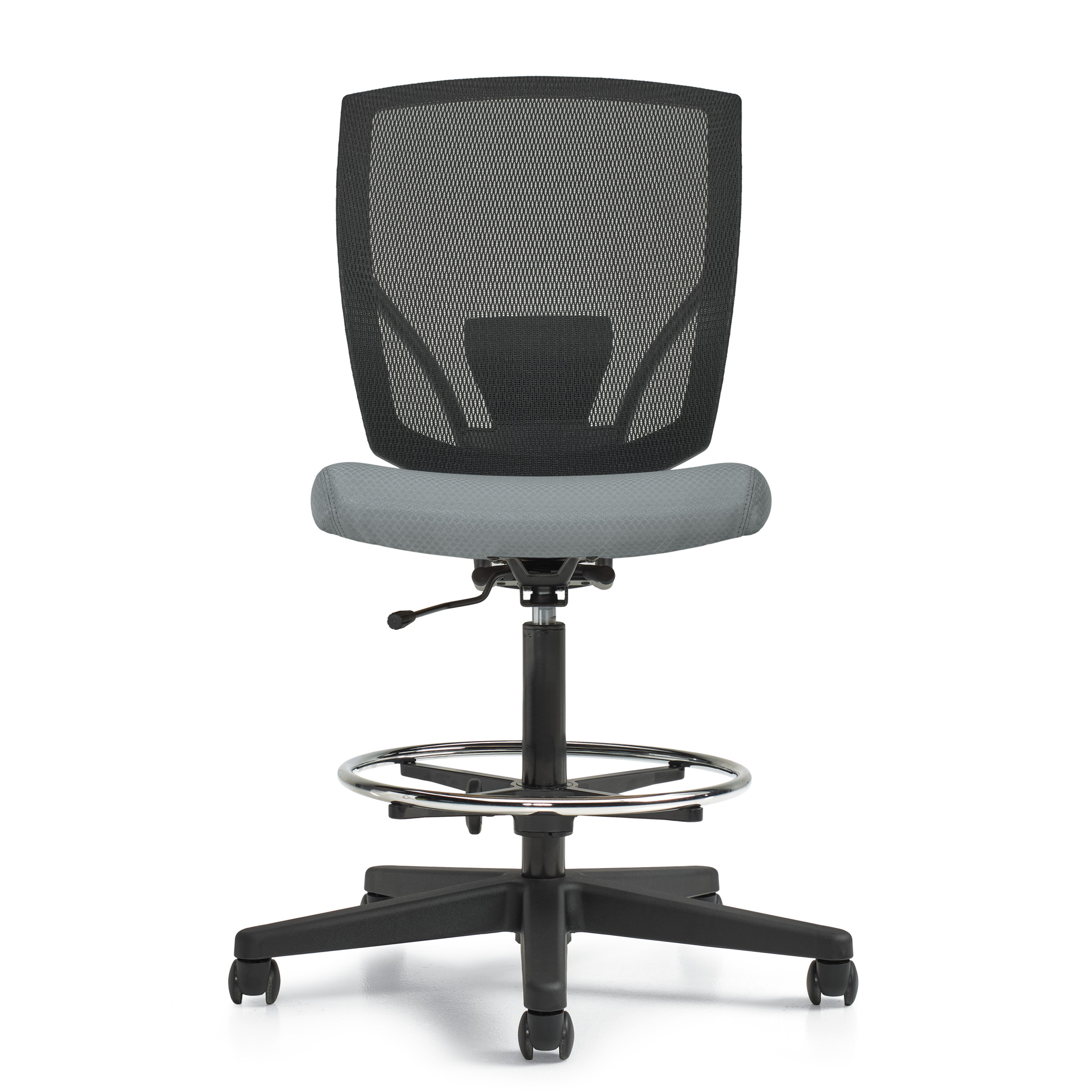 Ibex Upholstered Seat Mesh Back Armless Drafting Task Chair Offices To Go