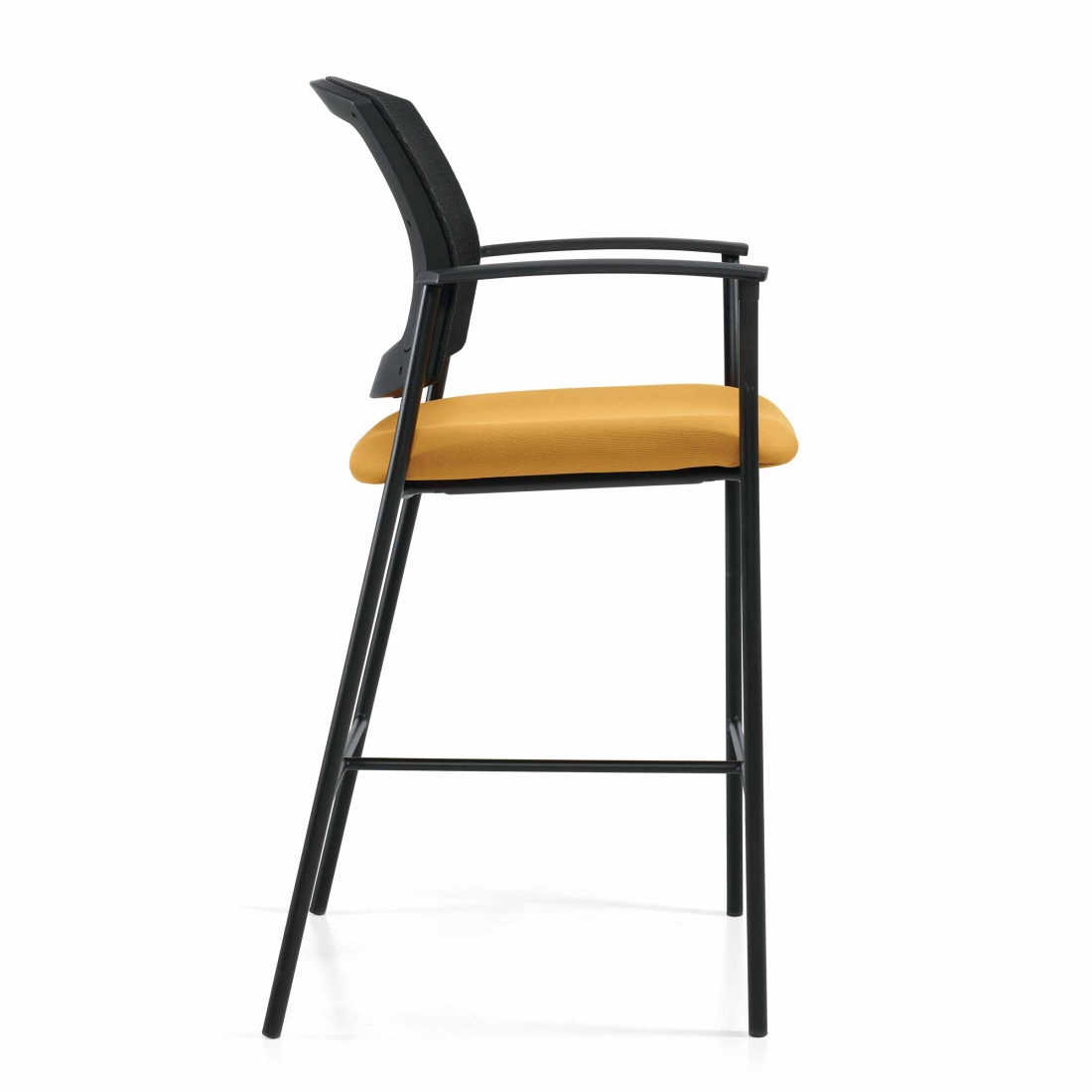 Ibex | Mesh Back & Upholstered Seat Guest Bar Stool