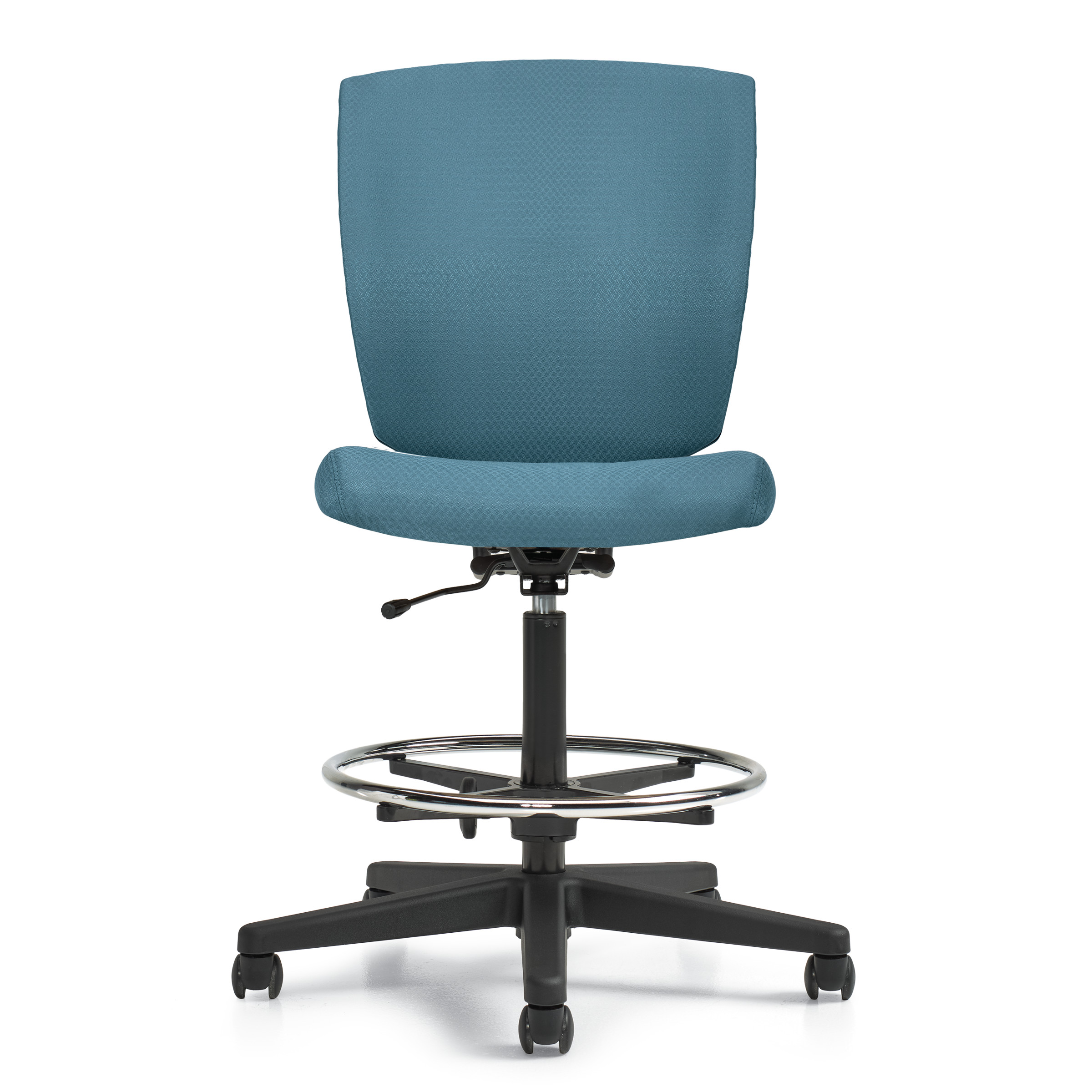 Ibex | Upholstered Seat & Back Armless Drafting Chair