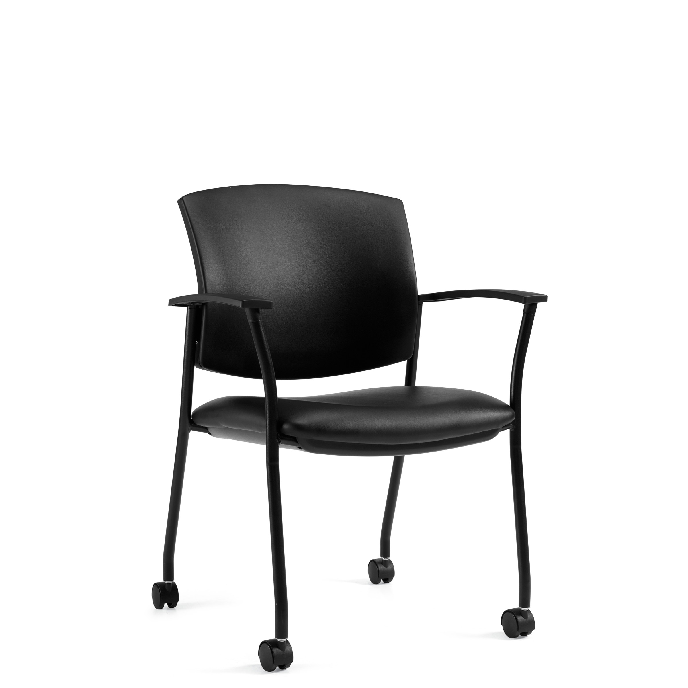 Ibex | Upholstered Seat & Back Guest Chair on Casters