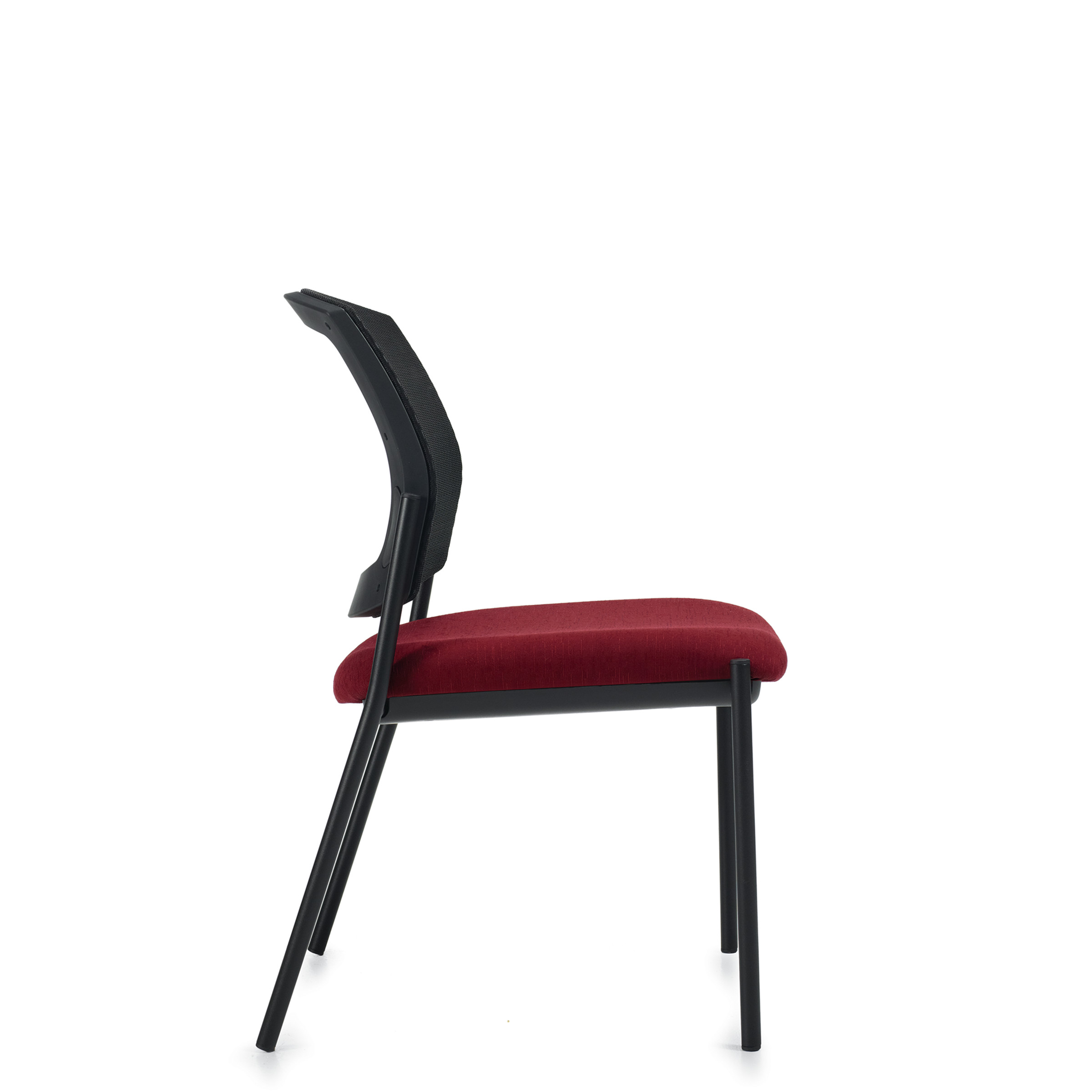 Ibex | Upholstered Seat & Mesh Back Armless Guest Chair