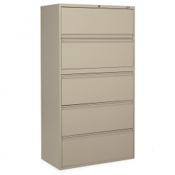 5 Drawer High Lateral Cabinet