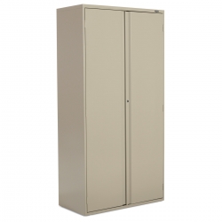 72" High Recessed Angled Full Pull Storage Cabinet