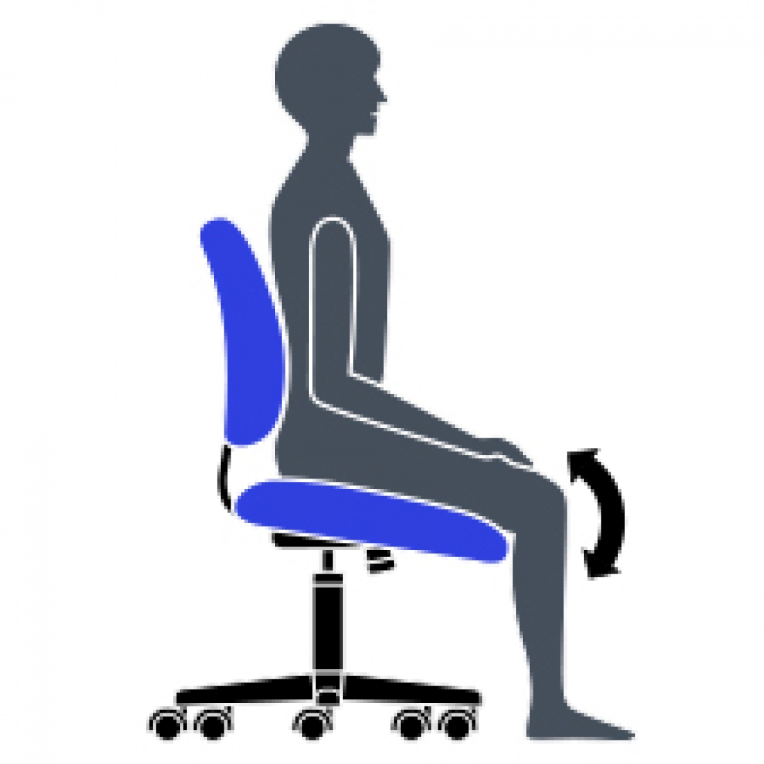 Adjusting an office online chair