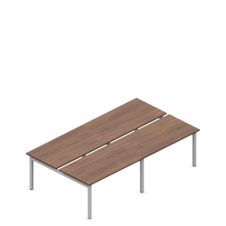Ionic | 108"L Quad Pack Dual Sided Table Desks, 30"D