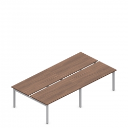 Ionic | 120"L Quad Pack Dual Sided Table Desks, 30"D