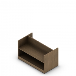 Ionic | 36" x 19.25" Low Shelf Inset Back - No Top 