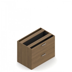 Ionic | 36" x 22"D Two Drawer Lateral File without Top