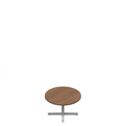 Ionic | Table circulaire - tables à piétement en X de 36 po D et 22 po H