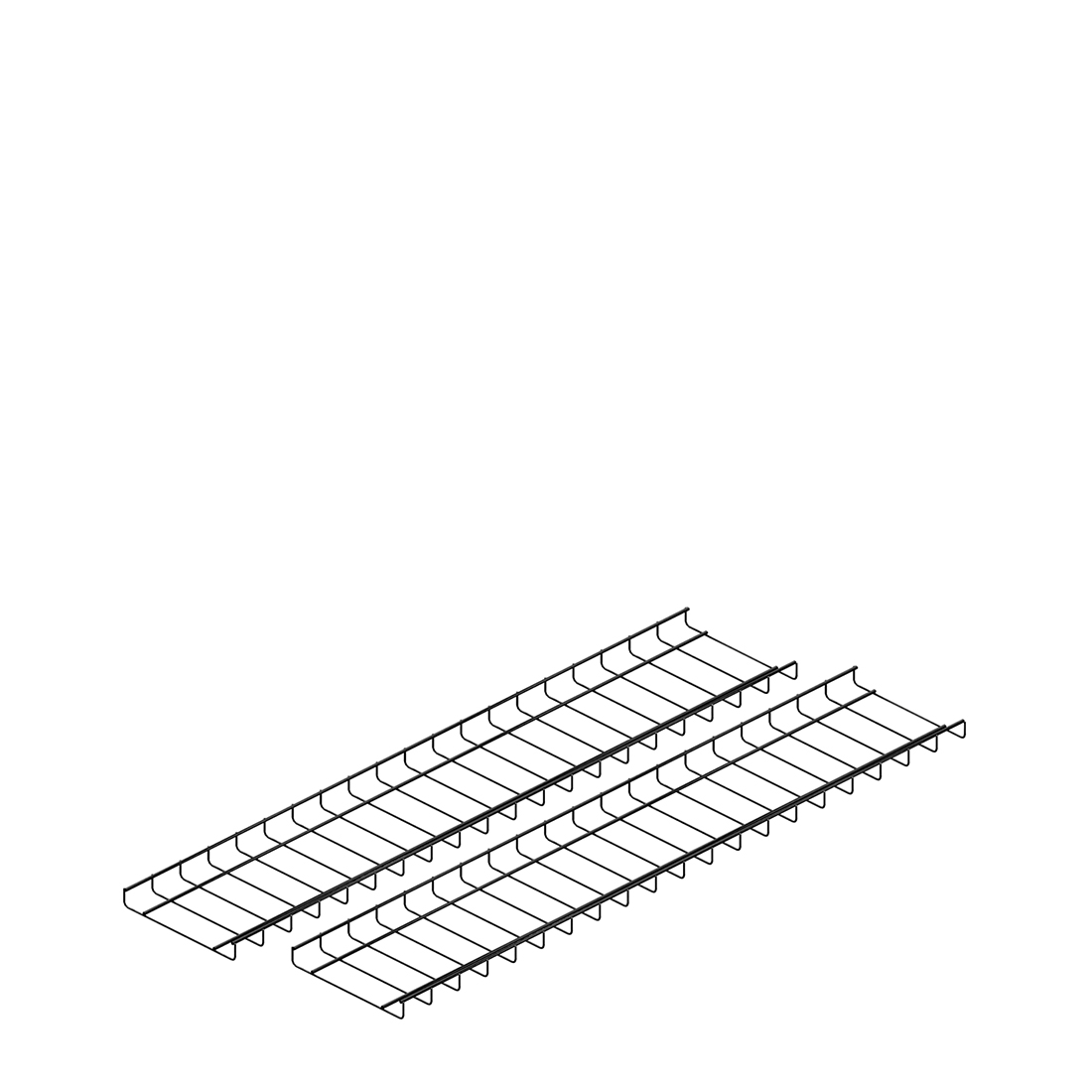 Wire Management Cable Basket for 48"W Top