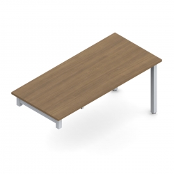 Ionic | 66" x 30" Overlap Desk with Legs
