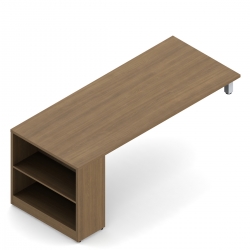 Ionic | 72" x 30" Overlap Desk with Bookcase