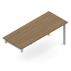 Ionic | 72" x 30" Overlap Desk with Legs