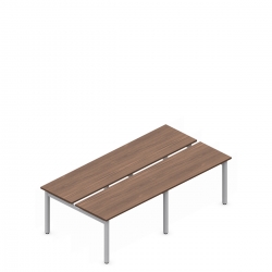 Ionic | 96"L Quad Pack Dual Sided Table Desks, 24"D