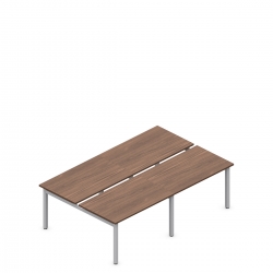 Ionic | 96"L Quad Pack Dual Sided Table Desks, 30"D