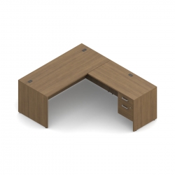 Ionic | "L" Shape Desk - 60"W x 78"D x 29"H overall