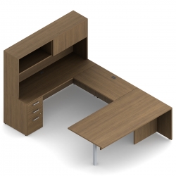 Ionic | "U" Shaped Suite with Rectangular Island - 72"W x 102"D x 65"H overall