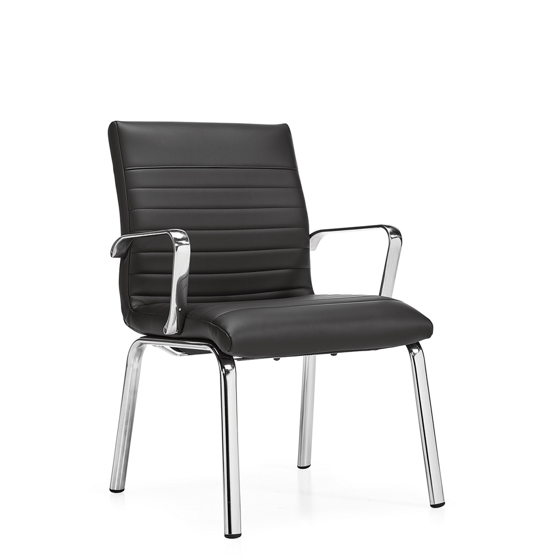 Ultra | Fauteuil d'invité à dossier moyen, piétement à quatre pieds