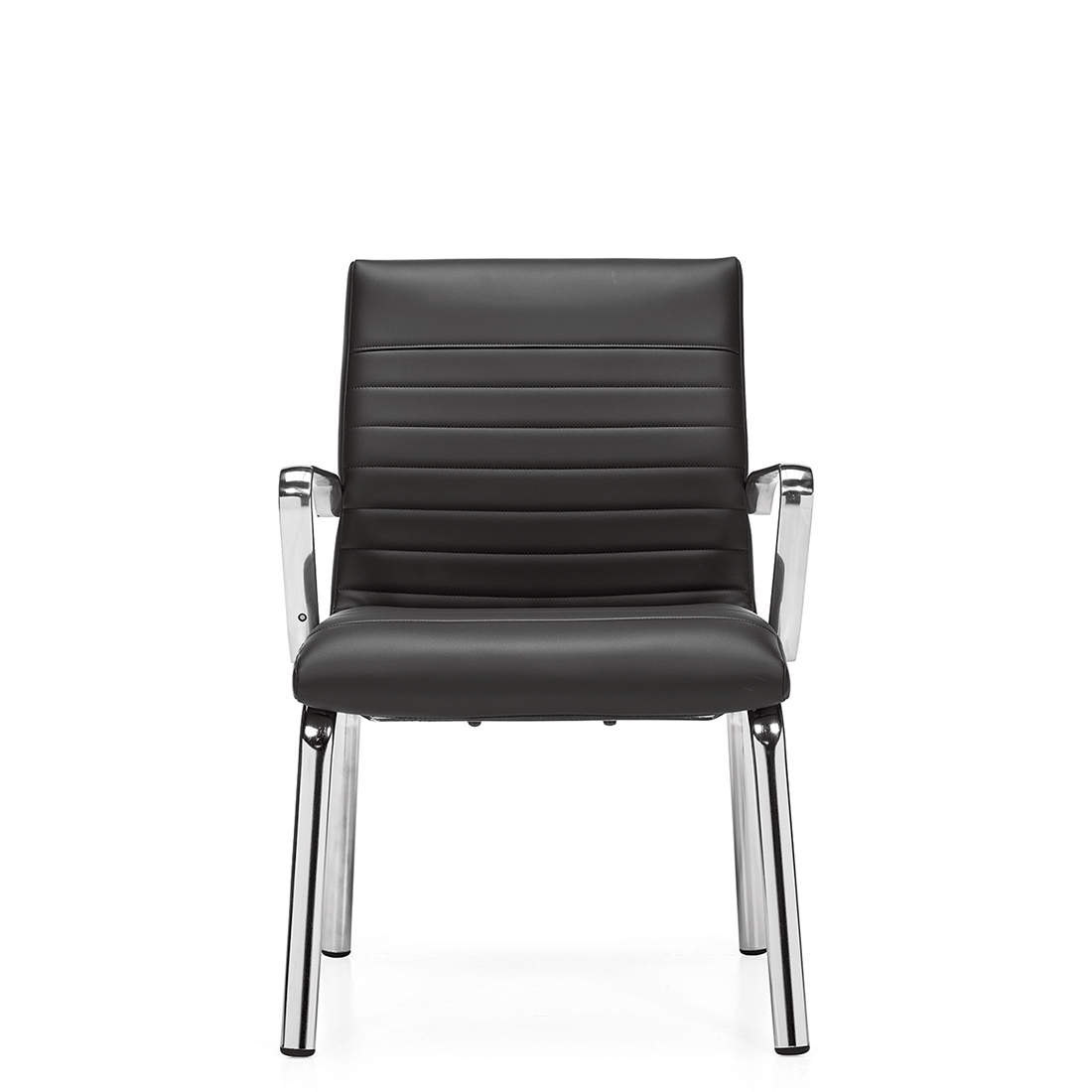 Ultra | Fauteuil d'invité à dossier moyen, piétement à quatre pieds