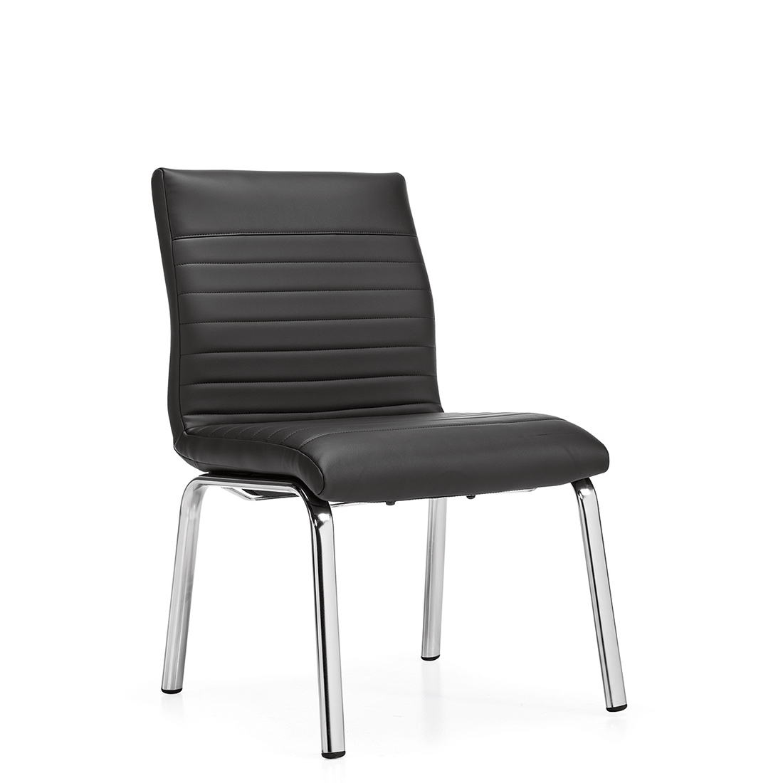 Ultra | Chaise d'invité à dossier moyen, piétement à quatre pieds