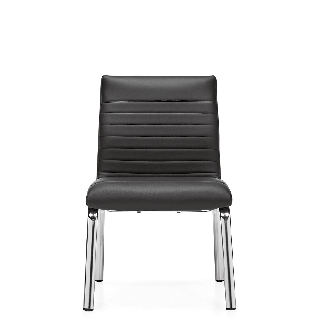 Ultra | Chaise d'invité à dossier moyen, piétement à quatre pieds