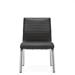 Ultra | Chaise d'invité à dossier moyen, piétement à quatre pieds
