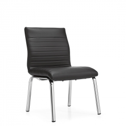 Ultra | Chaise d'invité à dossier moyen, piétement à quatre pieds