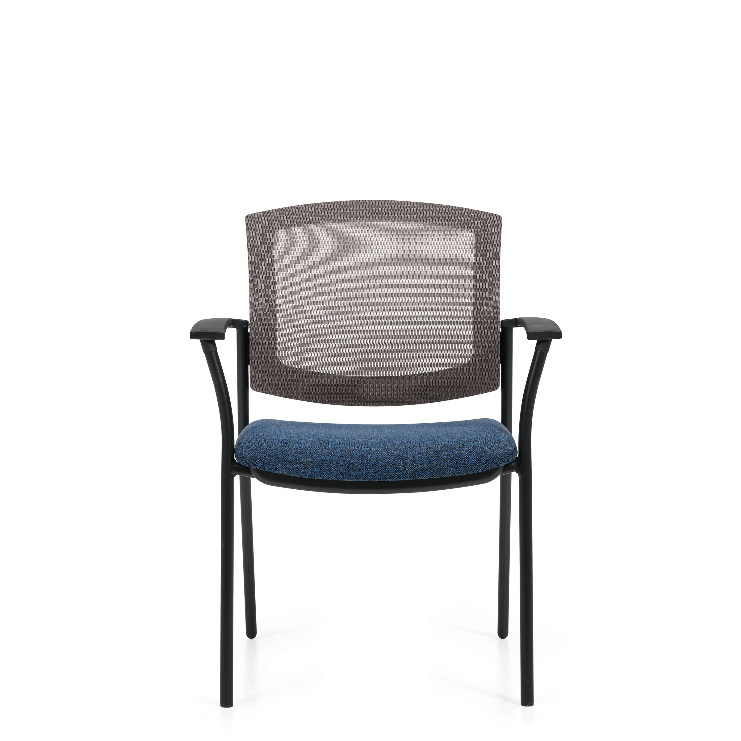 Kompanion | Fauteuil d'invité, dossier en tissu maillé et assise rembourrée