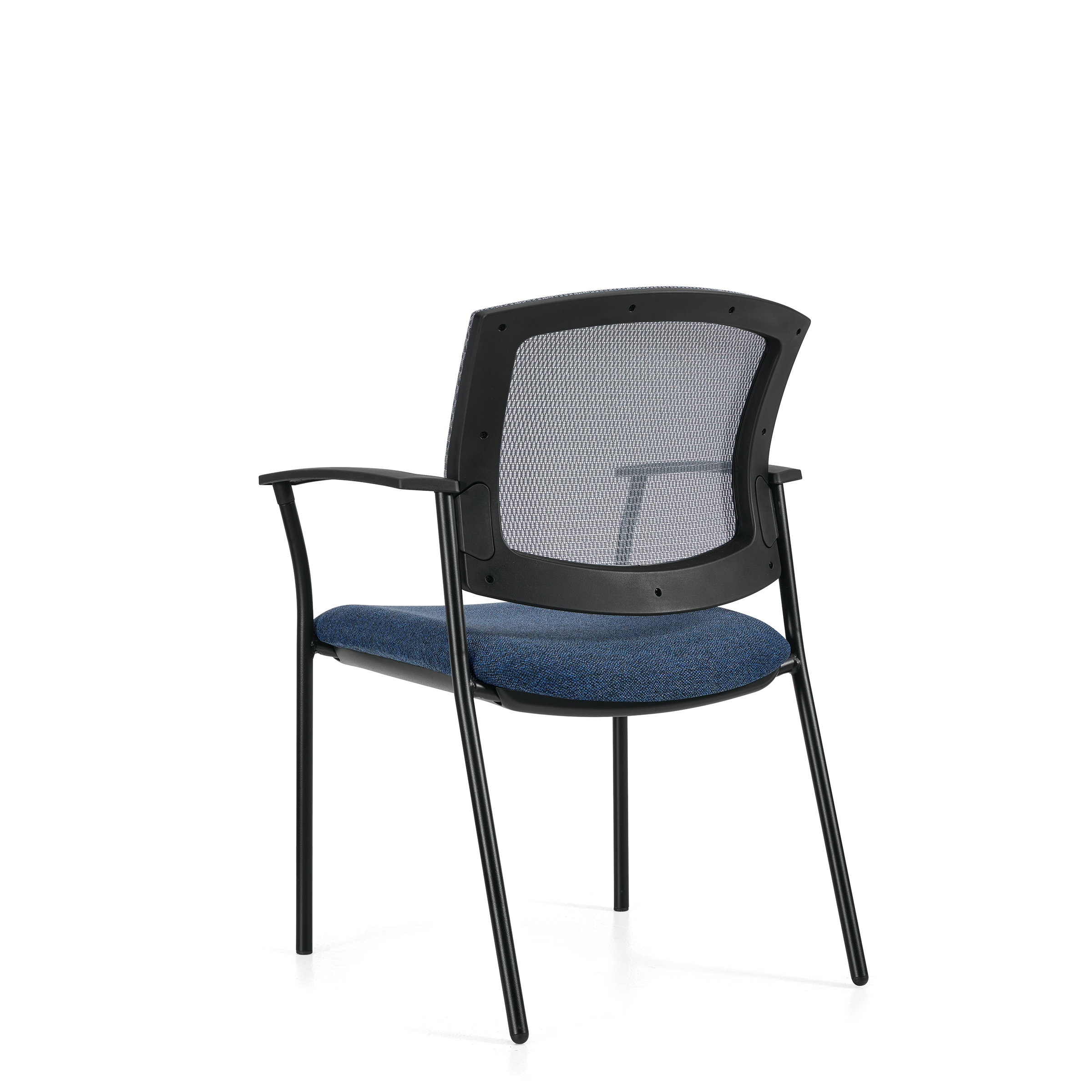 Kompanion | Fauteuil d'invité, dossier en tissu maillé et assise rembourrée