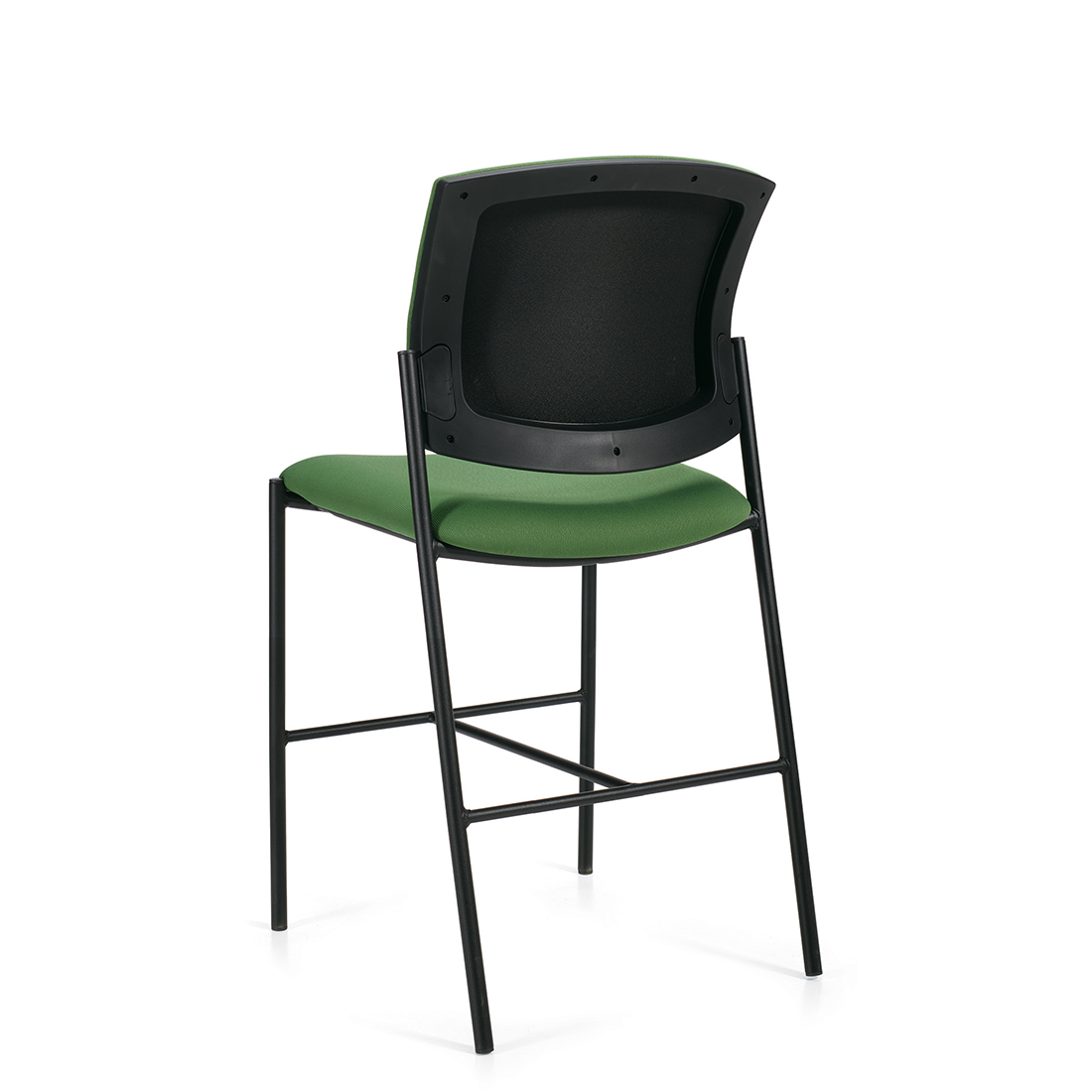 Kompanion | Tabouret de comptoir sans accoudoirs, dossier et assise rembourés