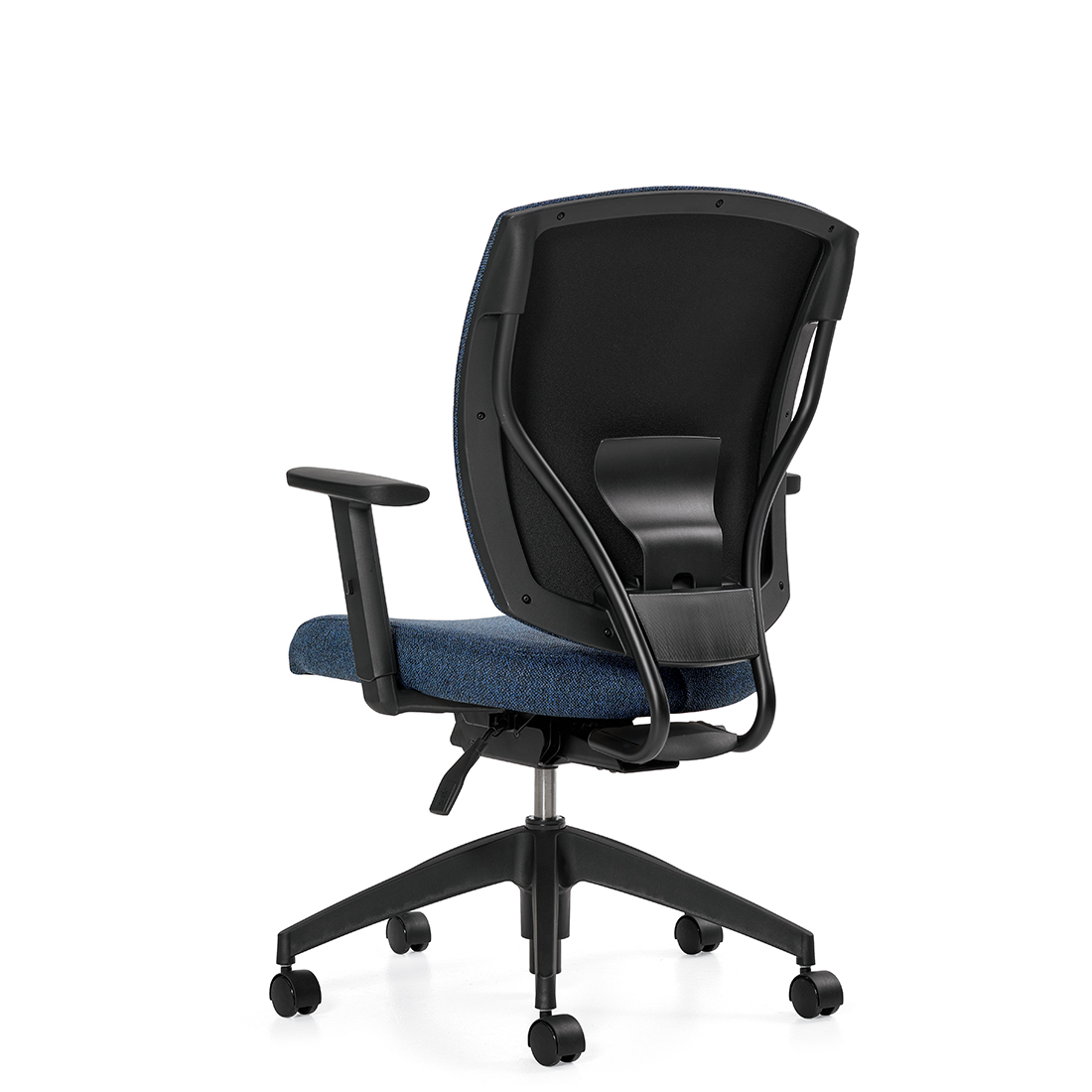 IBEX | Fauteuil à basculement synchronisé avec capteur de poids, assise rembourrée et dossier haut en tissu maillé