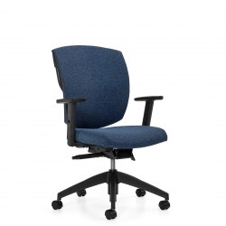 IBEX | Fauteuil à basculement synchronisé avec capteur de poids, assise rembourrée et dossier haut en tissu maillé