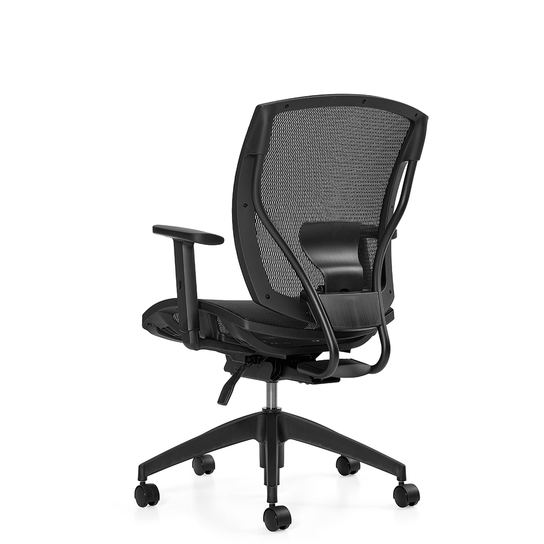 IBEX | Fauteuil à basculement synchronisé avec capteur de poids, assise et dossier haut en tissu maillé