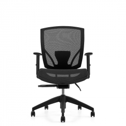 IBEX | Fauteuil à basculement synchronisé avec capteur de poids, assise et dossier haut en tissu maillé