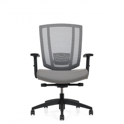 Avro | Upholstered Seat & Mesh Back Synchro-Tilter with Seat Depth Adjustment