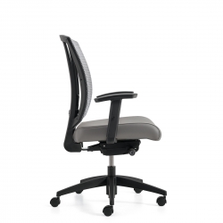 Avro | Upholstered Seat & Mesh Back Synchro-Tilter with Seat Depth Adjustment
