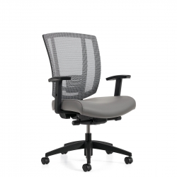 Avro | Upholstered Seat & Mesh Back Synchro-Tilter with Seat Depth Adjustment