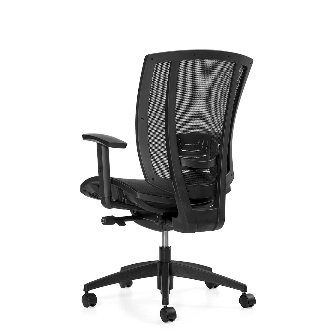 Avro | Fauteuil à basculement synchronisé avec réglage de la profondeur de l'assise, assise et dossier en tissu maillé