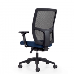 Format+ | High Back Weight Sensing Synchro-Tilter, Upholstered Seat and Mesh Back