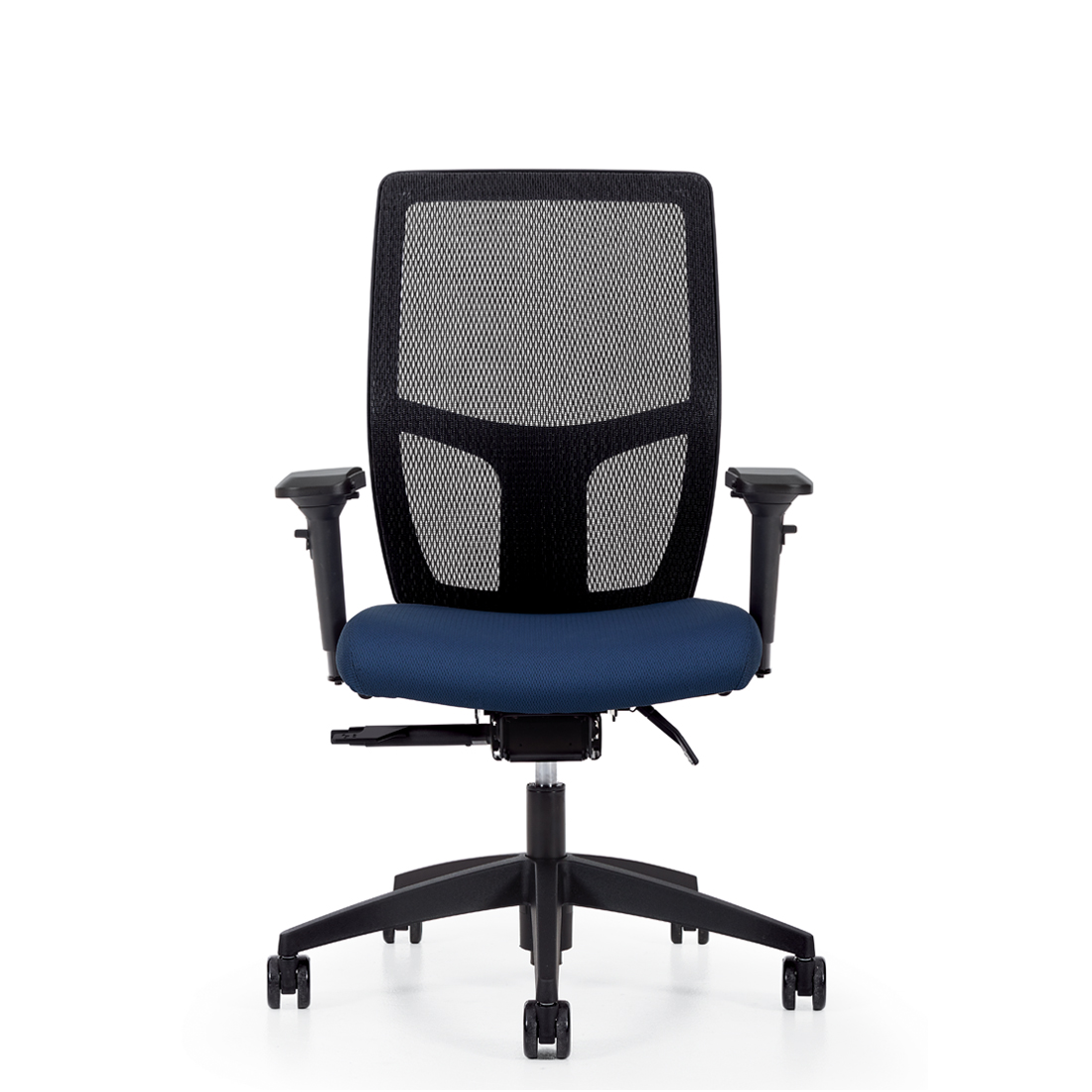 Format+ | High Back Weight Sensing Synchro-Tilter, Upholstered Seat and Mesh Back