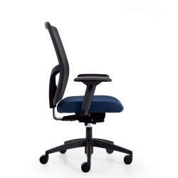 Format+ | High Back Weight Sensing Synchro-Tilter, Upholstered Seat and Mesh Back