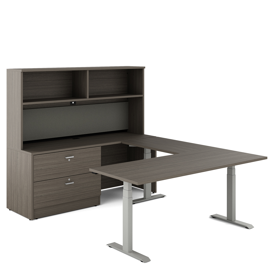 Newland | Management "U" Shaped Suite with 3-Stage Height Adjustable Table