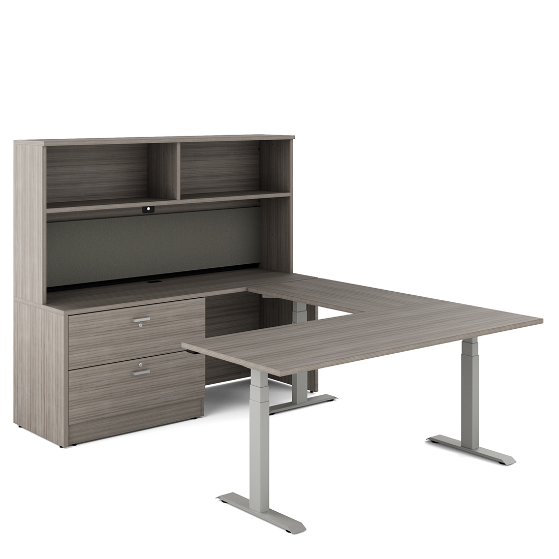 Newland | Management "U" Shaped Suite with 3-Stage Height Adjustable Table