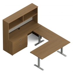 Newland | Management "U" Shaped Suite with 3-Stage Height Adjustable Table