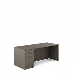 Newland | Single Pedestal Desk - 72"W x 30"D