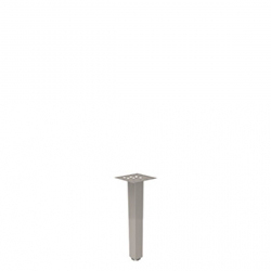 15"H Metal Square Table Leg
