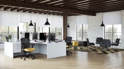 Ibex | Upholstered Seat & Mesh Back Weight Sensing Synchro-Tilter