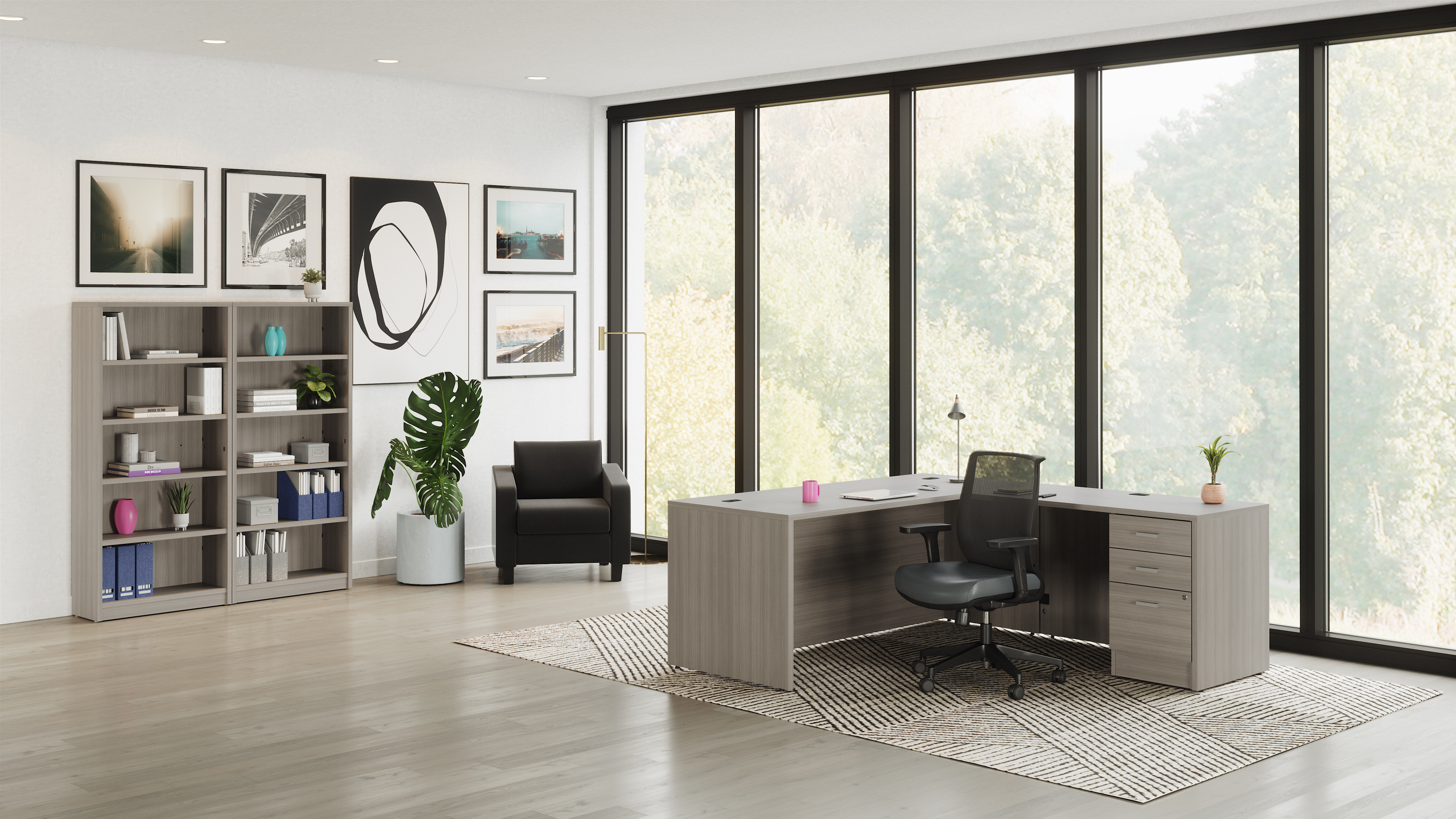 Newland | "L" Shaped Desk - 72"W x 72"D