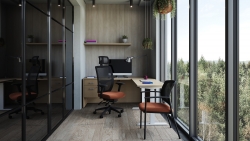 Format+ | Fauteuil à basculements multiples, assise rembourrée et dossier haut en tissu maillé
